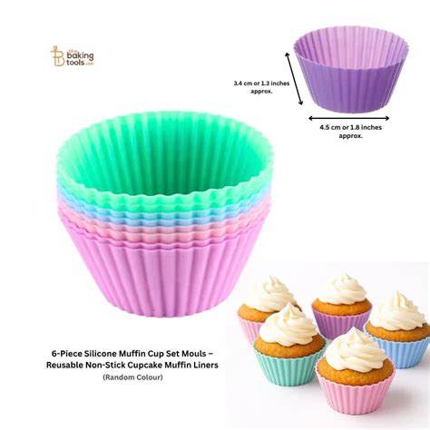 6-Piece Silicone Muffin Cups – Reusable & Non-Stick