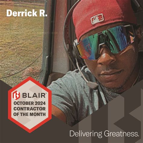 October 2024 Contractor of the Month - Blair Logistics, Inc.