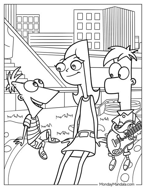 Phineas And Ferb Coloring Pages