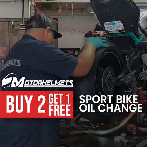 Motorcycle Oil Change Special Buy 2 Get 1 Free Discount | Motorhelmets ...