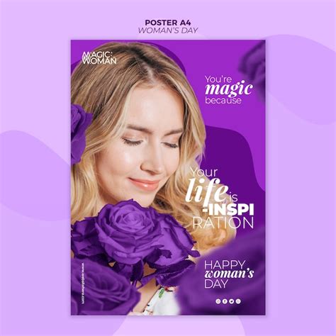 Affiche avec le concept d'événement de la journée de la femme | PSD ...