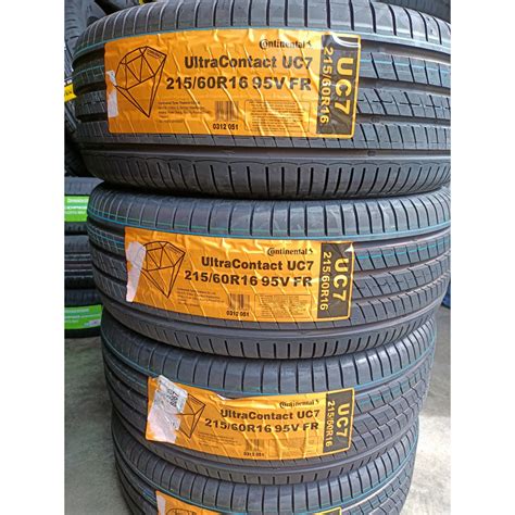 215/60R16 Continental UltraContact UC7 Tayar Tyre Tire | Shopee Malaysia