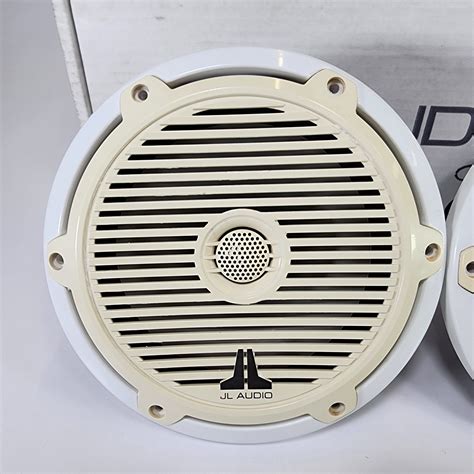 (1 Pair) JL Audio M770-CCX-CG-WH 7.7" Marine Speakers with White ...