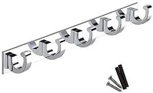 Skyfly Stainless Steel Glossy 5 Pin Cloth Hanger Wall Door Hooks Rail ...