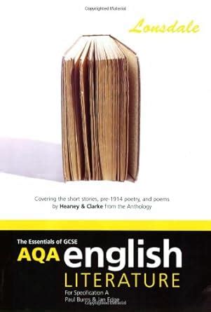AQA GCSE English Literature a Short Stories Pre-1914 Poetry: Heaney and ...