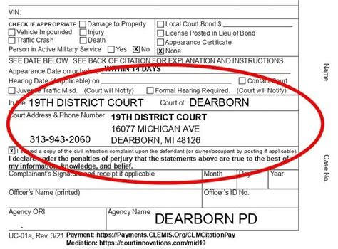 Request a Court Date | City of Dearborn