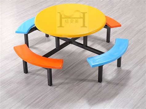 玻璃钢食堂餐桌椅(T0543)-产品展示-款式多-可定制-京泰科达家具