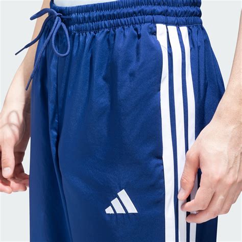 adidas 3 Stripes Woven Track Pants - Blue | adidas India