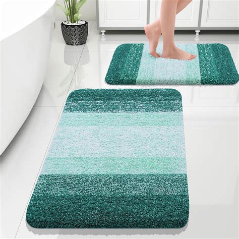 Amazon.com: OLANLY Luxury Bathroom Rug Set 2 Piece, Soft Absorbent ...