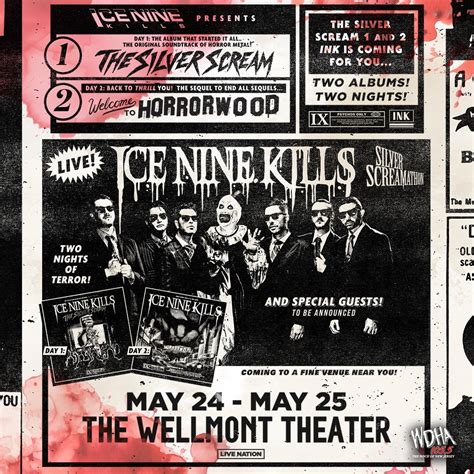 May 24 | Ice Nine Kills: Silver Scream-A-Thon (2 nights) | Montclair ...