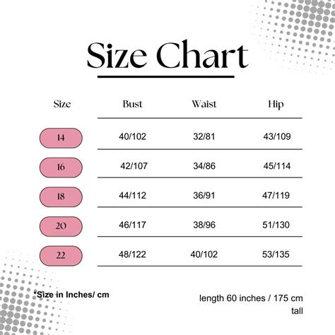 Bridal Gown Size Chart - Know Your Size Wedding Dress