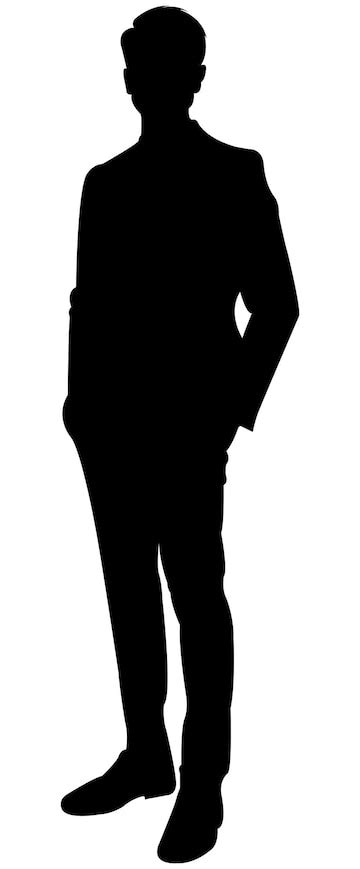 Premium Vector | Black man silhouette 16