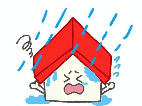 雨漏り 家 イラスト に対する画像結果