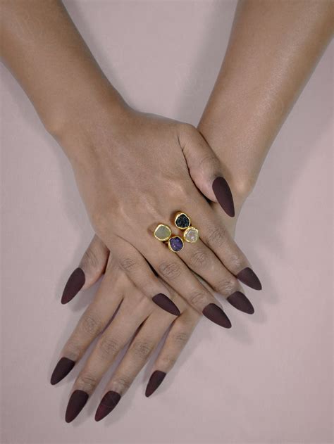Hazelnut Cocoa Soft Gel Press On Nails | Choco Chips Nails - Butterage