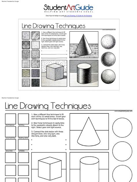 Line Drawing Tecniques Student Art Guide | PDF