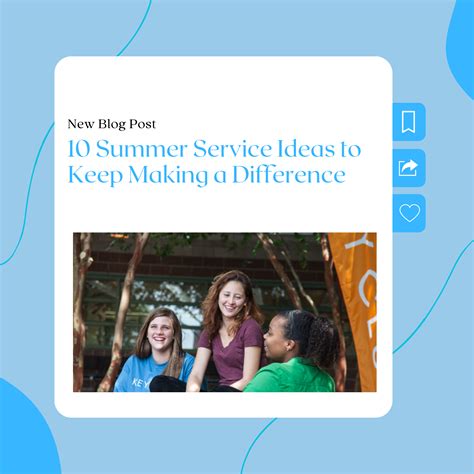 ☀️ 10 Summer Service Ideas to Keep Making a Difference - NJ Key Club