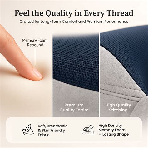 Sleepsia Ultimate Home & Travel Memory Foam Neck Pillow - Snoozing Nec