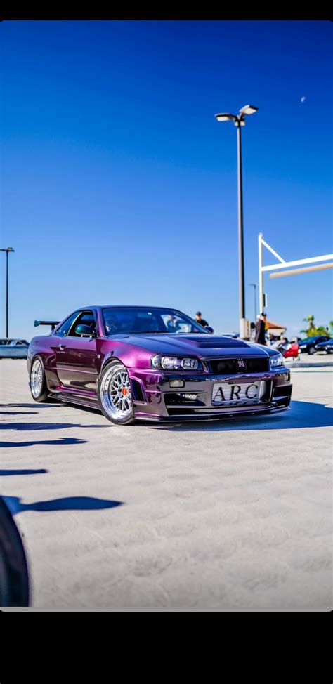 Nissan GT-R34 in Midnight Purple on BBS's [1080×2220] : r/carporn