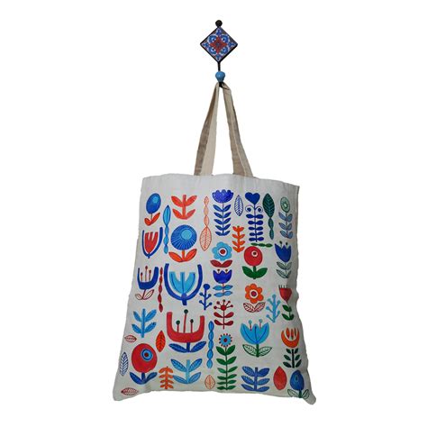 Exquisite hand-painted Cloth Bag with an original Scandinavian art ...