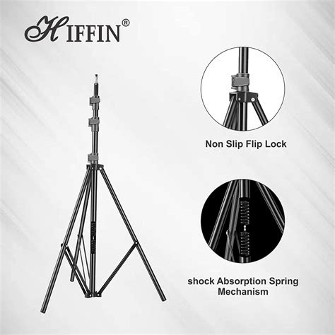 HIFFIN® Extra-Heavy-Duty 14 feet Light Stand - Portable & Foldable Sta
