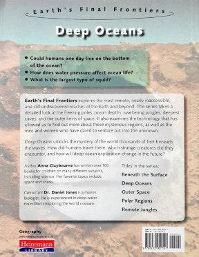 Earth's Final Frontiers Deep Oceans – Books and You