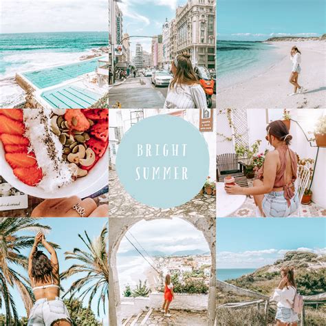 bright summer lightroom preset pack ️ perfect for summer and travel ...