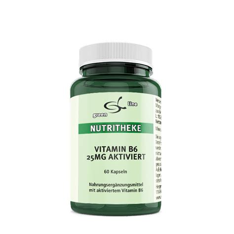 green line NUTRITHEKE Vitamin B6 25 mg aktiviert 60 St - Shop Apotheke
