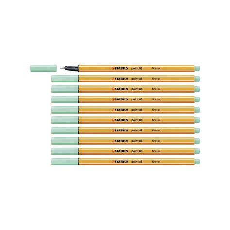 Stabilo | Point 88 | Fineliner | Ice Green | Pack Of 10