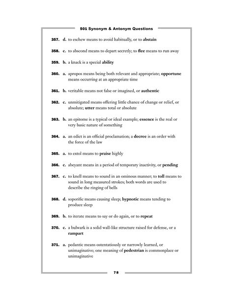 501 synonyms and antonyms | PDF