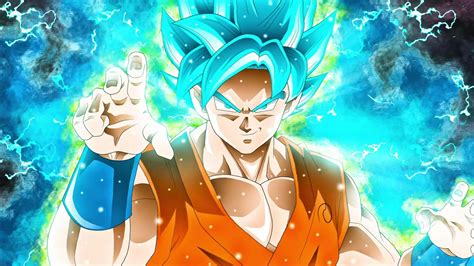 Goku Super Saiyan Blue Dragon Ball Live Wallpaper - MoeWalls