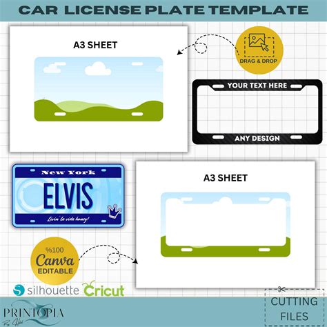 Editable Car License Plate Templates | Create Your Own Design | Perfect ...