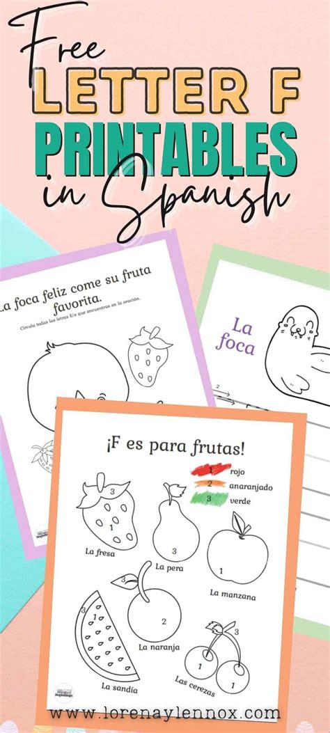 Letter F Printables in Spanish - Bilingual Beginnings