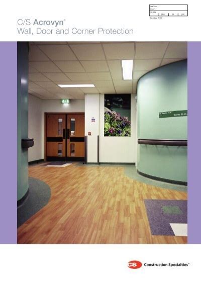 C/S Acrovyn Wall, Door & Corner Protection - Construction ...