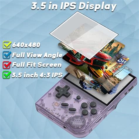 Buy RG35XX Handheld Game Console 3.5 inch IPS Retro Games Consoles ...