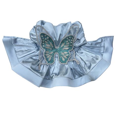 BLUE SILKWING PRINCESS DRESS FOR DOGS AND CATS