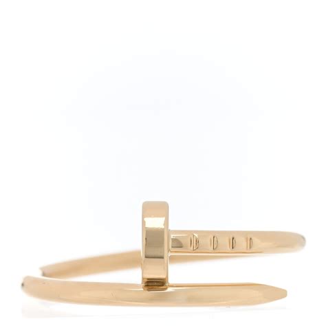 Cartier 18K Yellow Gold Small Juste Un Clou Ring 54 6.75 1575142 ...
