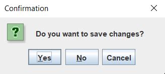 JOptionPane Example 的图像结果