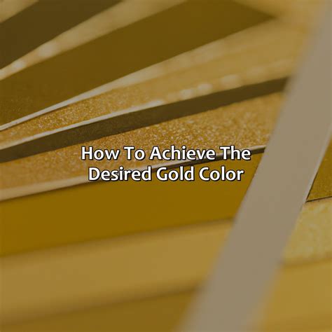 What Color Makes Gold - colorscombo.com