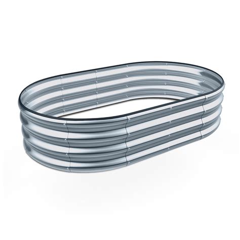 Raised Garden Bed -4×2×1ft Galvanized Planter Box for Outdoor Gardening ...