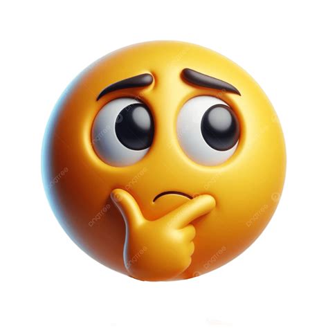 3d Cute Thinking Emoji, Quot, Side Eyes Thinking Emoji, Think Imoji PNG ...