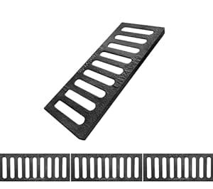 Natotela Ductile Iron Driveway Channel Drain Grate-20x8 in. Metal ...