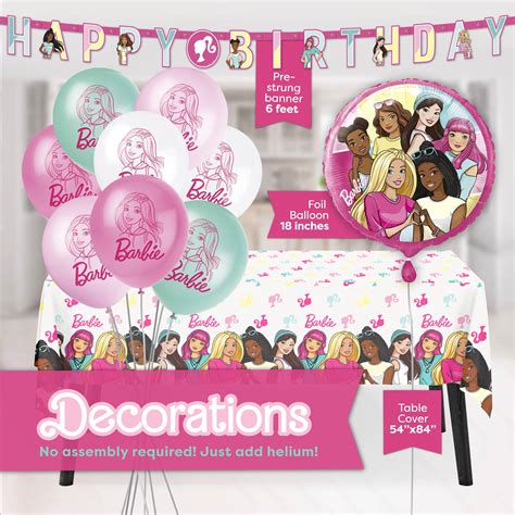 Snapklik.com : Barbie Birthday Party Decorations Barbie Party ...