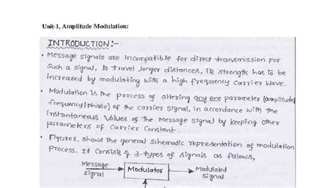 CST 101: Amplitude Modulation Concepts and Analysis Notes - Studocu