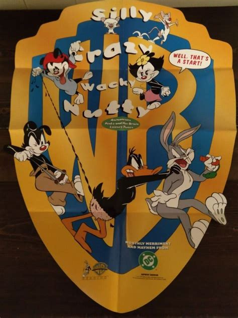 Warner Brothers Promo Poster 20" x 27" Animaniacs Looney Tunes Pinky ...