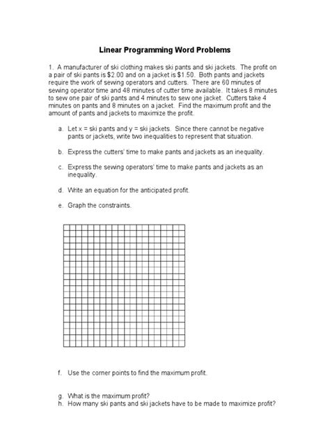 Linear Programming Word Problems 的图像结果