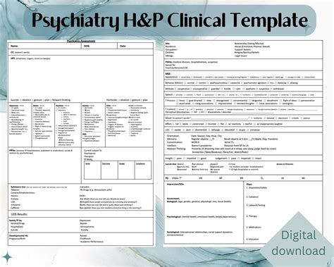 Medical Student Printable H P Template Printable Word Searches - Free ...
