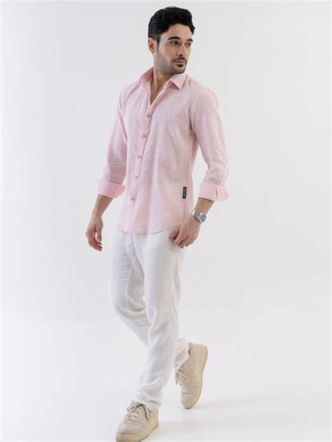 Men’s Pure Linen Full Sleeve Shirt | Breathable Elegance for Every Day ...