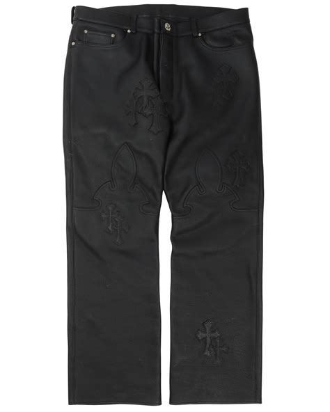 Chrome Hearts Leather Cross Pants – Justin Reed