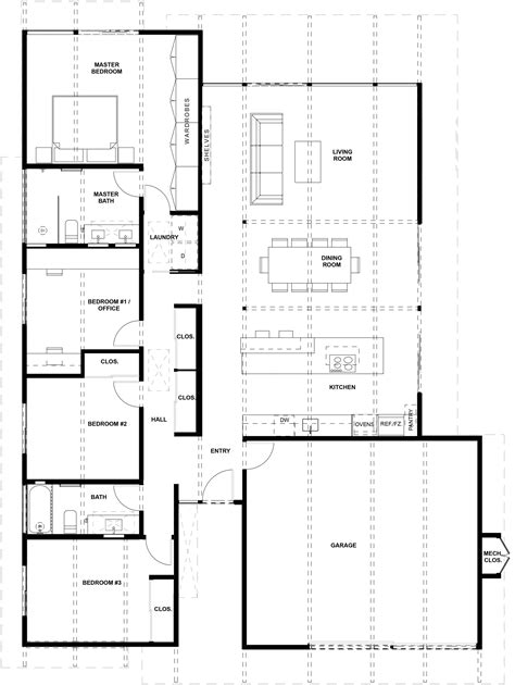 Pin by Elizabeth Trask on Parker Floor plan ideas | Eichler house plans ...