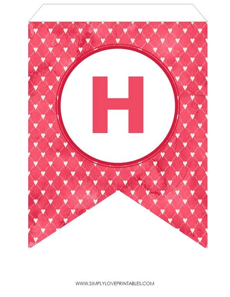 Free Printable Valentine's Day Banner | Simply Love Printables